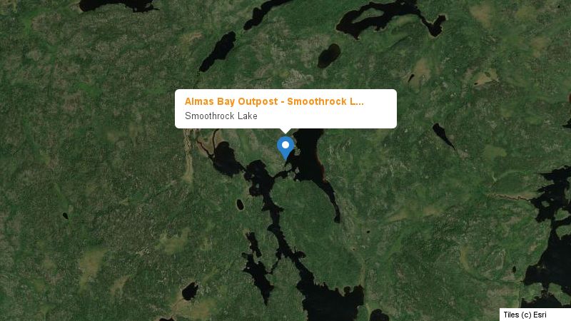 Map preview of the lake and surrounding area