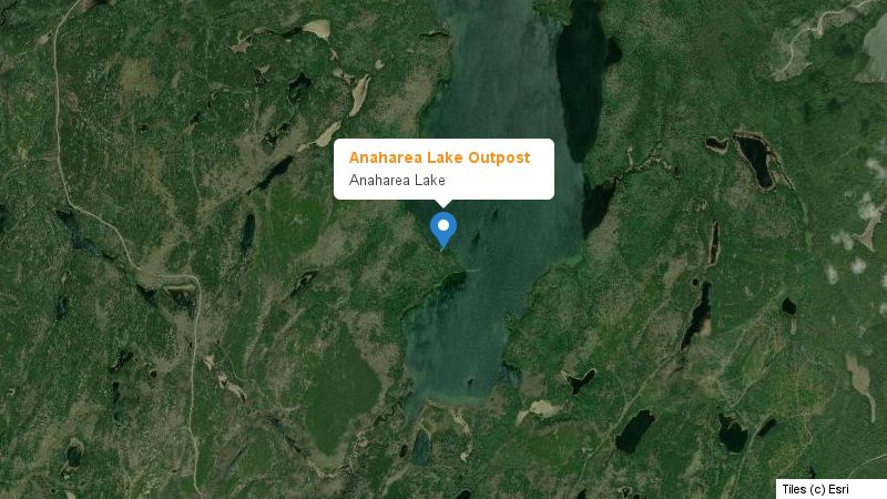 Map preview of the lake and surrounding area