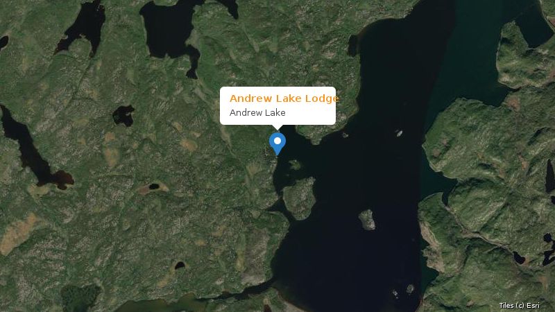Map preview of the lake and surrounding area