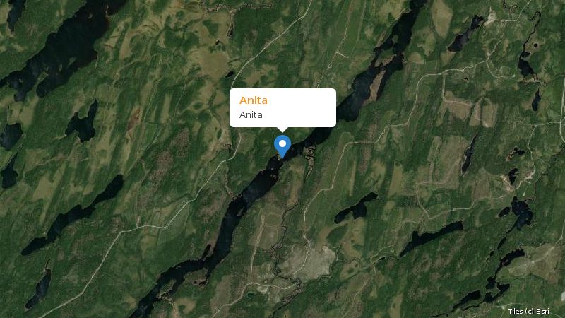 Map preview of the lake and surrounding area