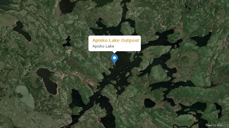 Map preview of the lake and surrounding area