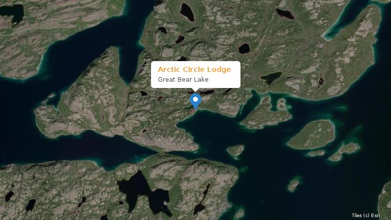 Map preview of the lake and surrounding area