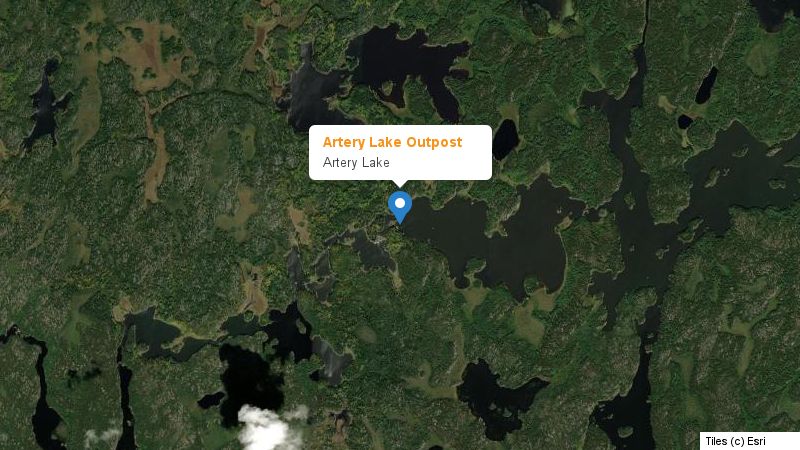 Map preview of the lake and surrounding area
