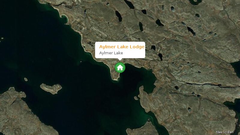 Map preview of the lake and surrounding area