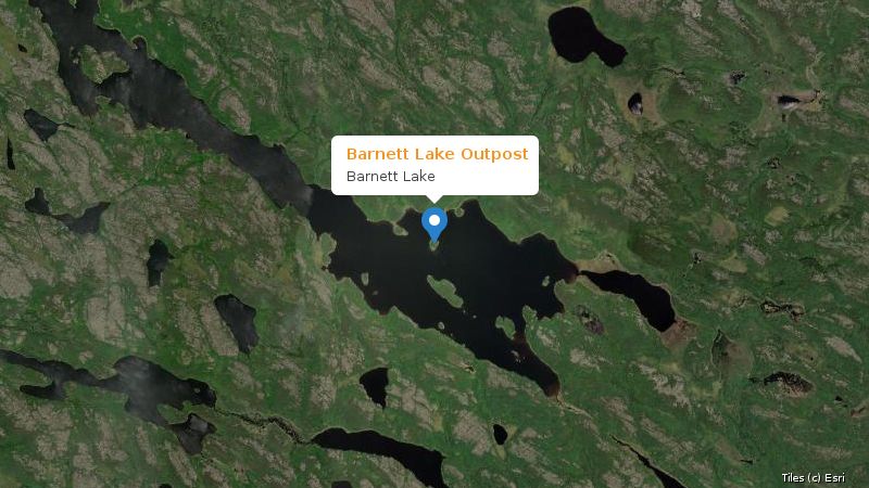 Map preview of the lake and surrounding area