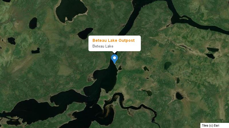 Map preview of the lake and surrounding area