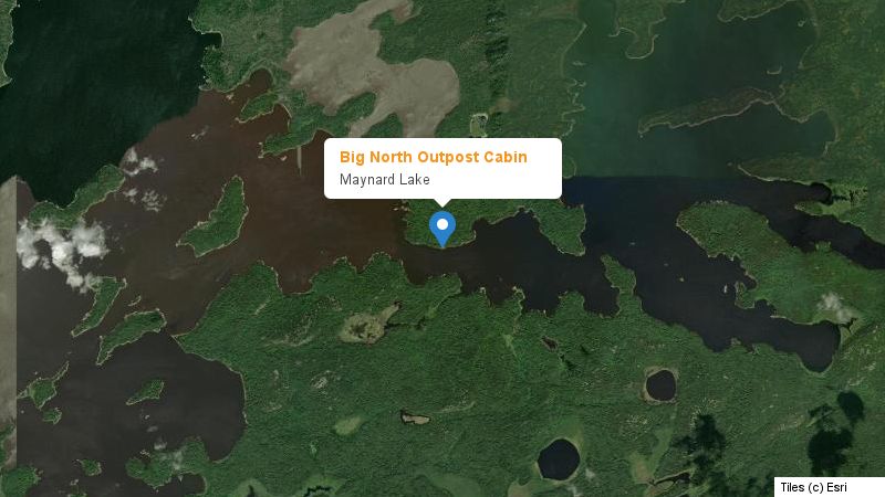 Map preview of the lake and surrounding area