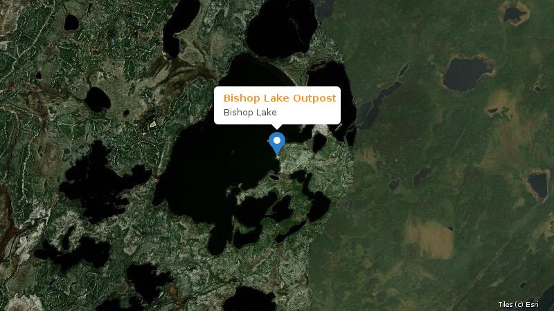 Map preview of the lake and surrounding area