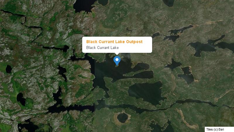 Map preview of the lake and surrounding area