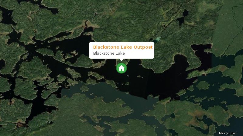 Map preview of the lake and surrounding area