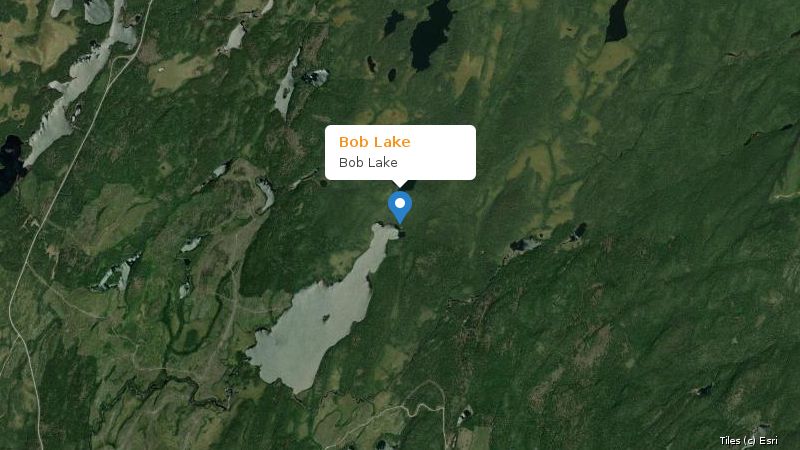 Map preview of the lake and surrounding area