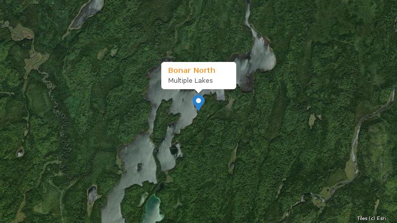 Map preview of the lake and surrounding area