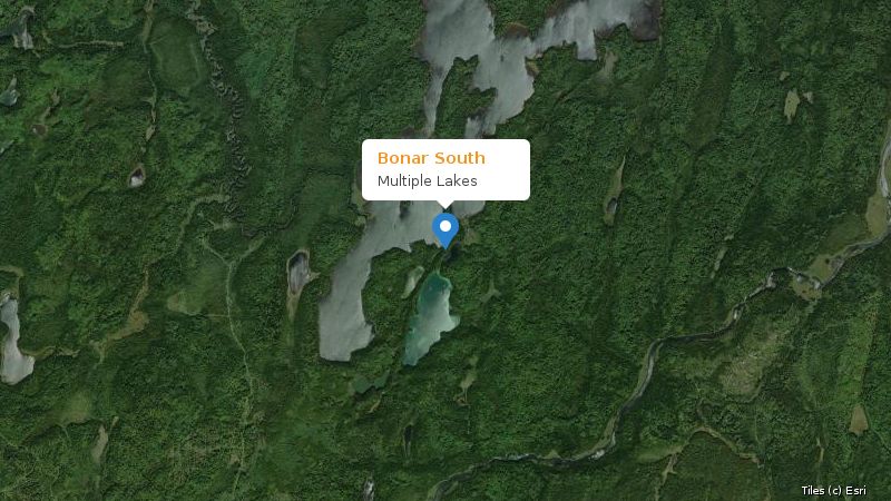 Map preview of the lake and surrounding area