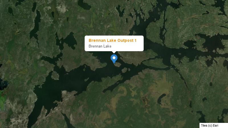 Map preview of the lake and surrounding area