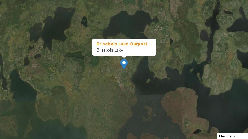 Map preview of the lake and surrounding area