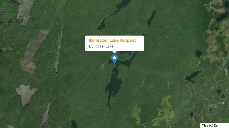 Map preview of the lake and surrounding area