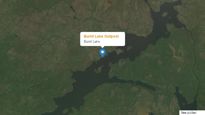 Map preview of the lake and surrounding area