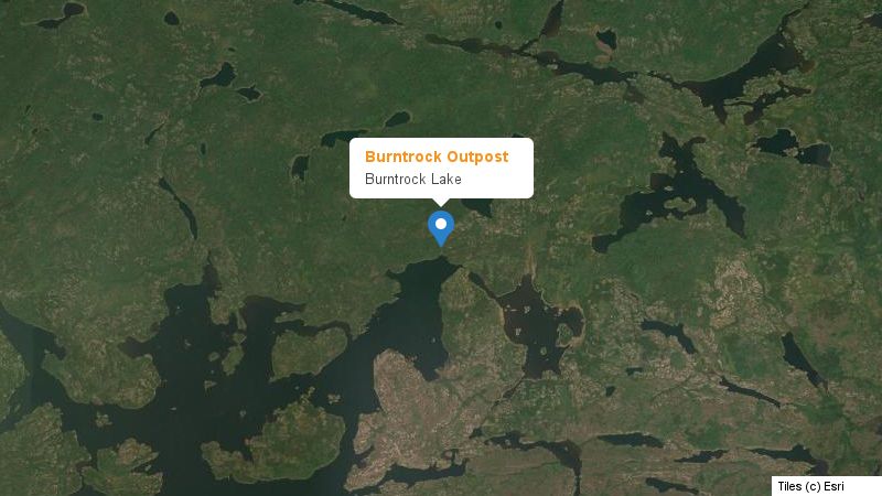 Map preview of the lake and surrounding area