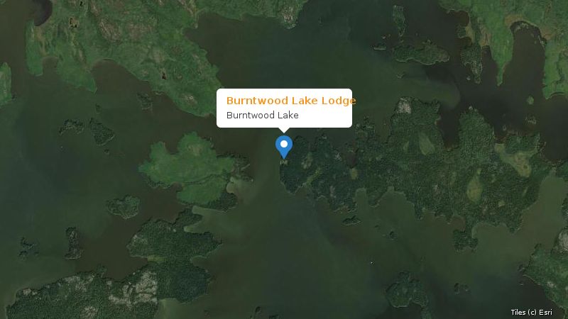 Map preview of the lake and surrounding area