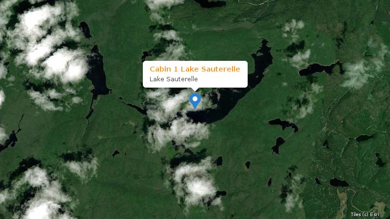Map preview of the lake and surrounding area
