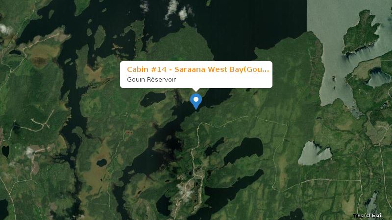 Map preview of the lake and surrounding area