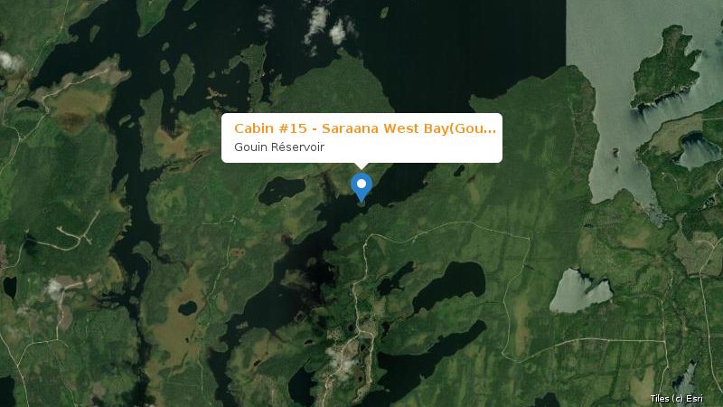 Map preview of the lake and surrounding area