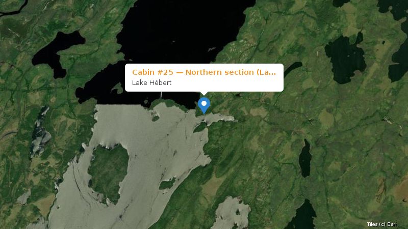 Map preview of the lake and surrounding area