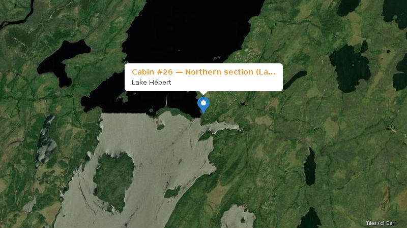 Map preview of the lake and surrounding area