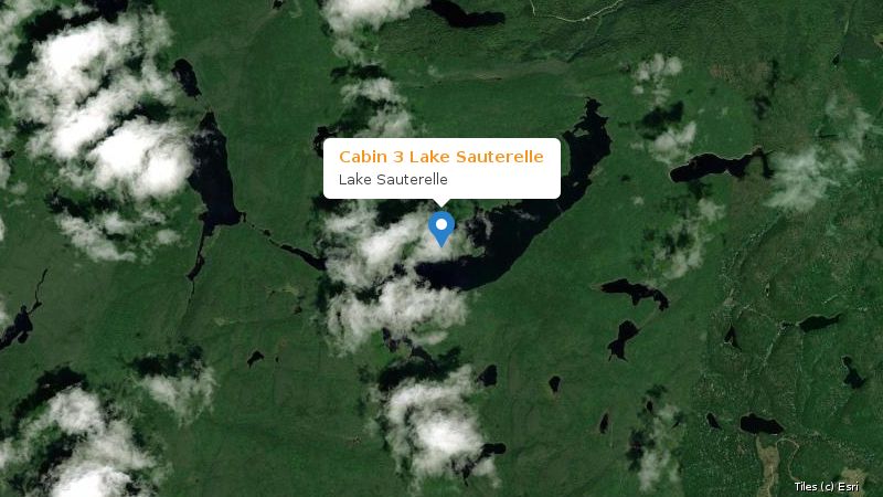 Map preview of the lake and surrounding area