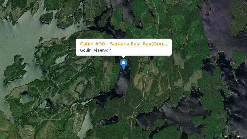 Map preview of the lake and surrounding area
