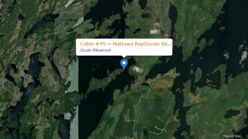 Map preview of the lake and surrounding area