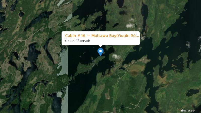 Map preview of the lake and surrounding area