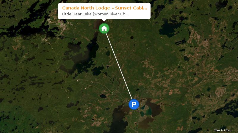 Map preview of the lake and surrounding area