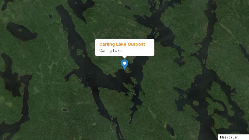 Map preview of the lake and surrounding area