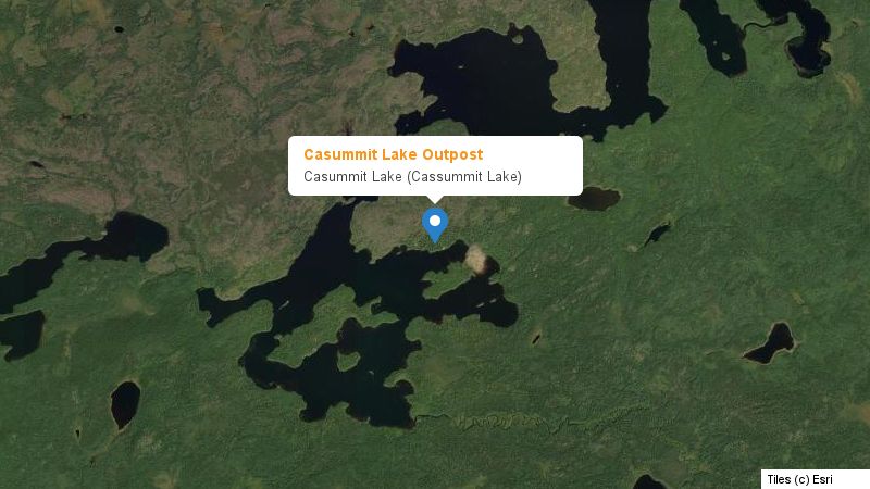 Map preview of the lake and surrounding area