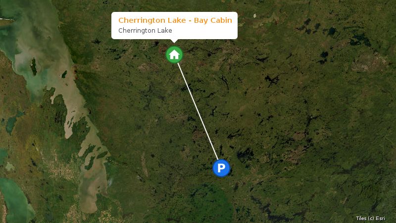 Map preview of the lake and surrounding area