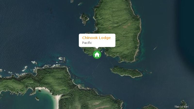 Map preview of the lake and surrounding area