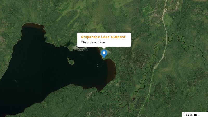 Map preview of the lake and surrounding area