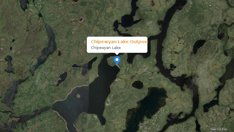 Map preview of the lake and surrounding area