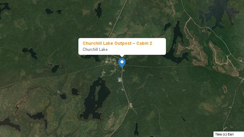 Map preview of the lake and surrounding area