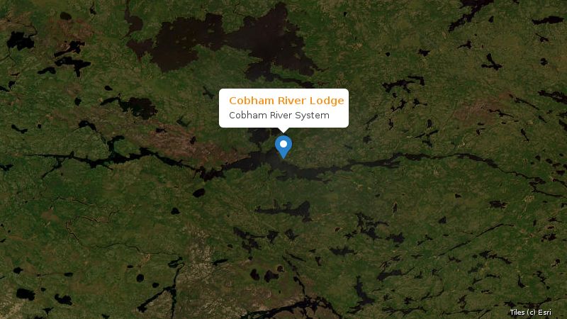 Map preview of the lake and surrounding area