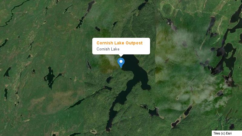 Map preview of the lake and surrounding area