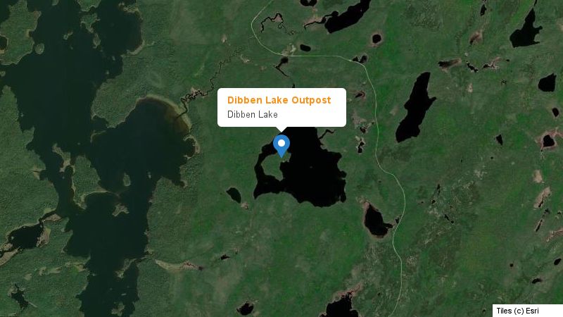Map preview of the lake and surrounding area