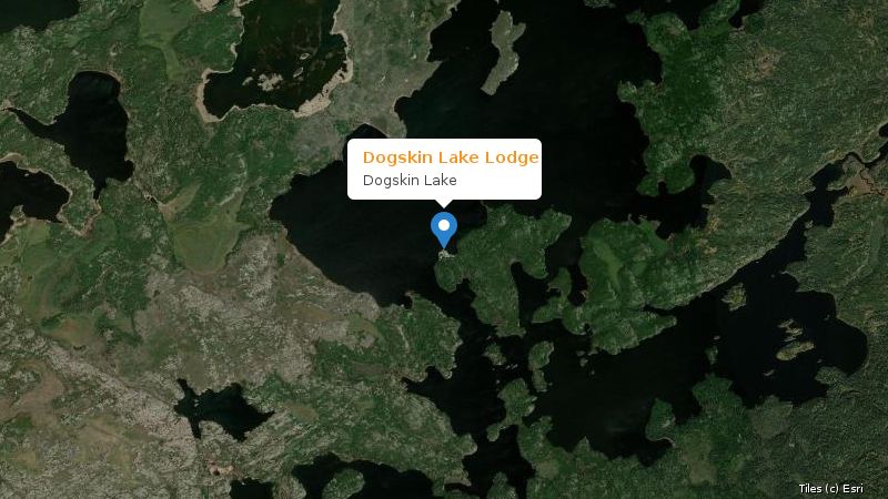 Map preview of the lake and surrounding area