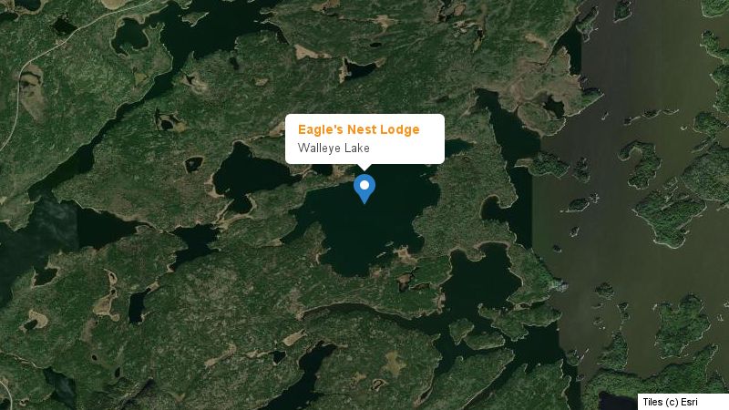 Map preview of the lake and surrounding area