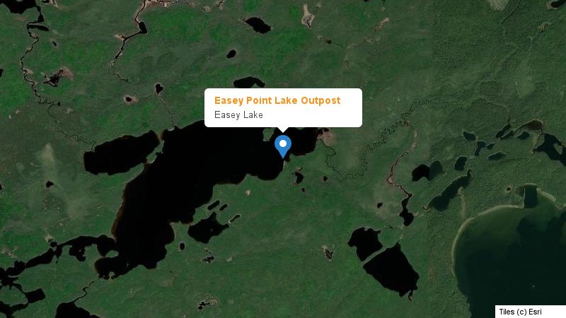 Map preview of the lake and surrounding area