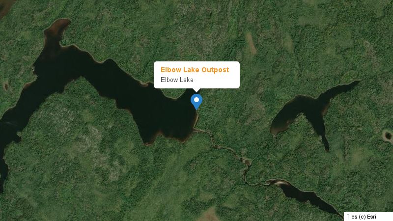 Map preview of the lake and surrounding area