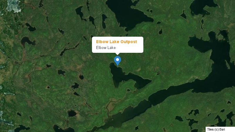 Map preview of the lake and surrounding area