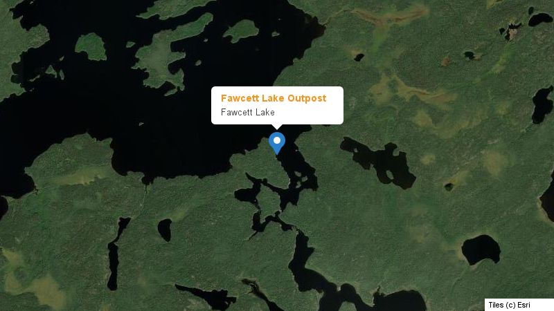 Map preview of the lake and surrounding area