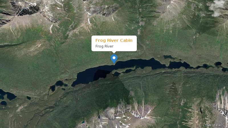 Map preview of the lake and surrounding area
